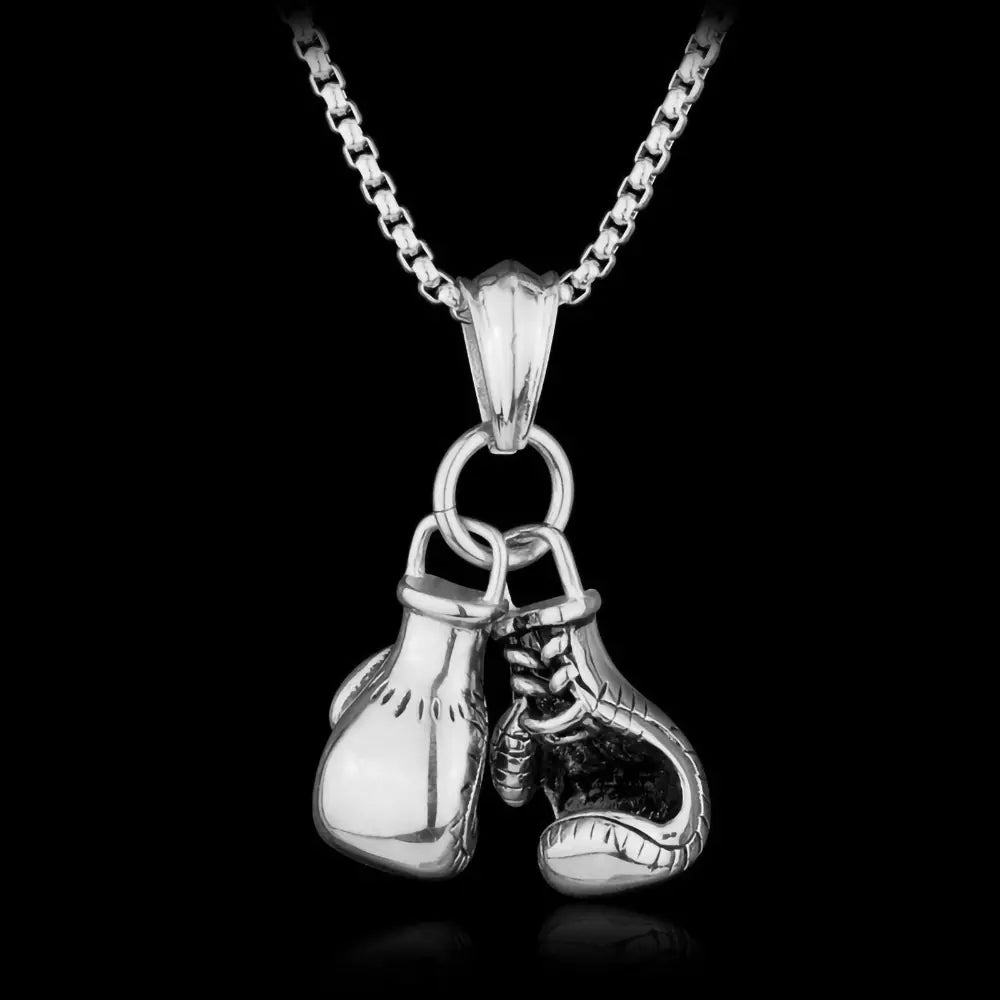 2023 Stylish Punk Boxing Gloves Necklace Pendant